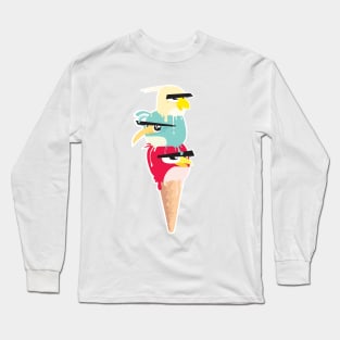 MELTING BIRDS Long Sleeve T-Shirt